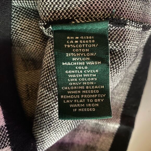 Ralph Lauren Black & White Plaid Small Sweater Pencil Skirt - Picture 3 of 3